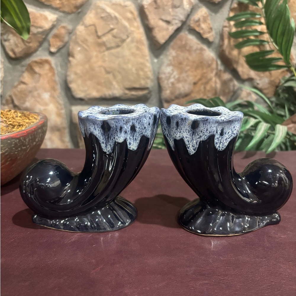 Anna Van Briggle candle holders